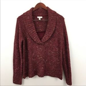 Charter Club tweed sweater, large